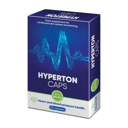 Ambalajul produsului Hyperton Caps, 20 capsule